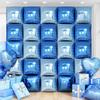 25PCS/Set Double Side Balloons Background Wall Multicolor Garland Kit Balloon Wall Backdrop Square Decoration Supplies