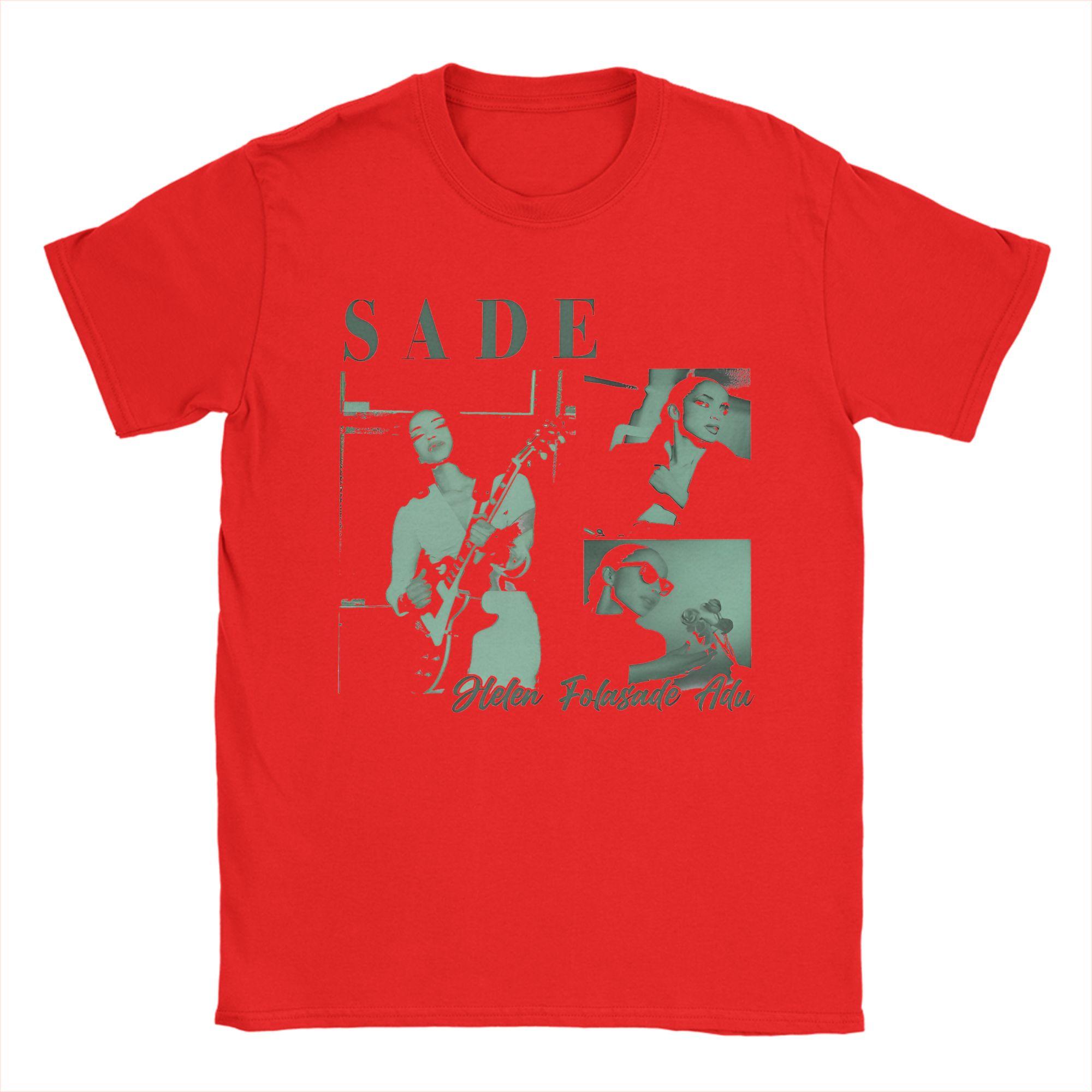 

Novelty SSade Adu Singer TShirts for Men O Neck Cotton T Shirts Short Sleeve Tees Classic Clothing S