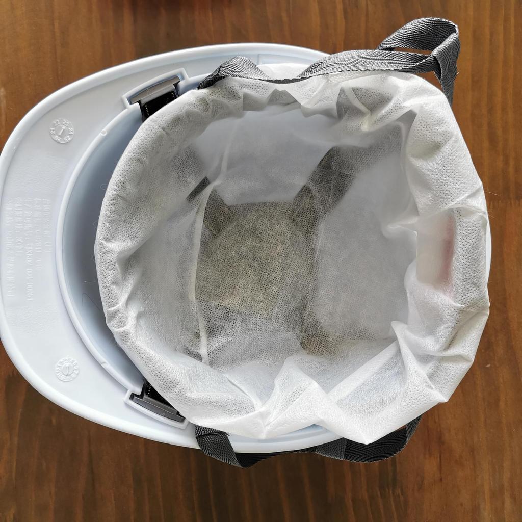 Einweg Atmungsaktive Helmauskleidung Vlies Schweißabsorbierende Kappe in Blau/Weiß