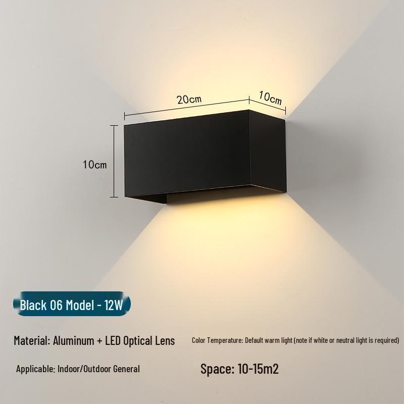 Modern Waterproof LED Wall Light for Outdoor, Aisle, Staircase, Corridor, Living Room, or Bedroom