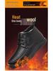2025 Men's High-Top Leather Business Formal Casual Warm Cotton Shoes for Autumn/Winter