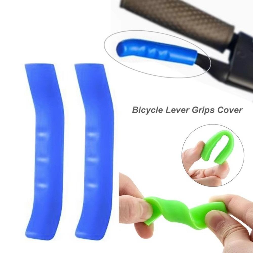 1 Pair Anti Slip Bike Brake Handle Grip Silicone Bicycle Handle Protector Handle Protection