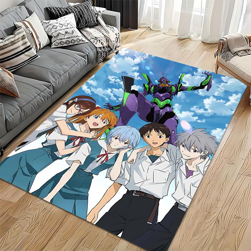 Anime Robot and Teen Characters Suitable As a Non-slip Mat for the Living Room or Bedroom Sofa