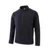 Unisex Autumn/Winter Cotton Stand-up Collar Cardigan Hoodie with Long Sleeves and Zipper