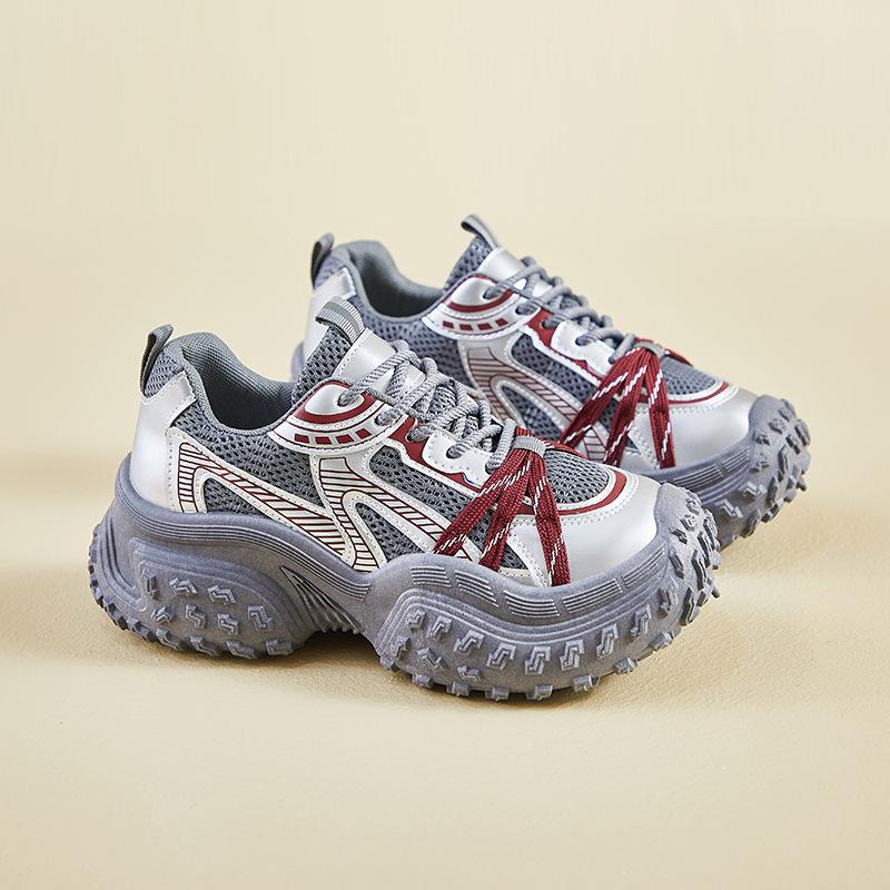 ins Korean version of the new dad shoes women's spring student sports running casual thick sole height increase street shot M-98