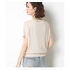 Ice Silk Short Sleeved T-shirt Women's Thin Summer New Item Crochet Hollow Out Versatile Breathable Loose Knit Top