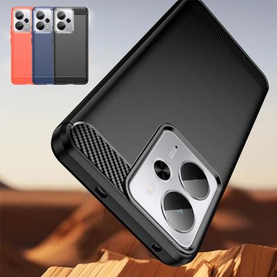 For Realme 14T 5G Case Cover OPPO Realme 14T 5G Capa Phone Bumper Back Shockproof TPU Silicone Carbon Fiber Fundas Realme 14T 5G