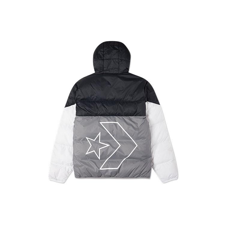 Converse Classic Casual Warm Hooded Down Jacket Asia Sizing Grey Men s 10023695-A02 M