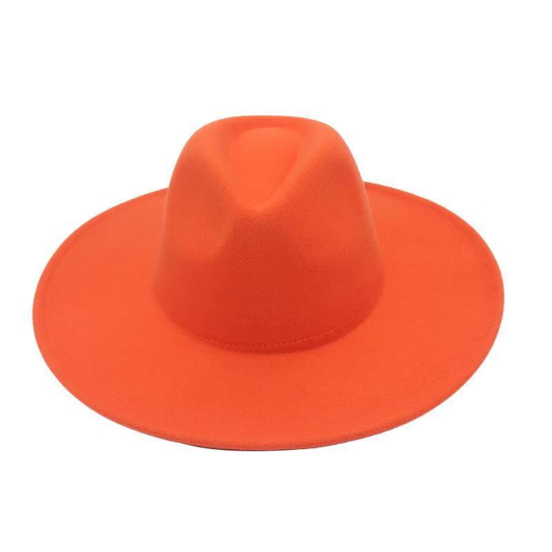 Stylish Cashmere Wide-Brim Felt Fedora Hat