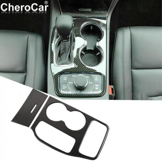 

Carbon Fiber Central Gear Shift & Storage Box Trim For Jeep Grand Cherokee 2016+
