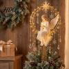 Reindeer Tree Accessory Lighted Memorial Christmas Topper Angel Red Bird Designs Treetop Ornament Holiday Decor