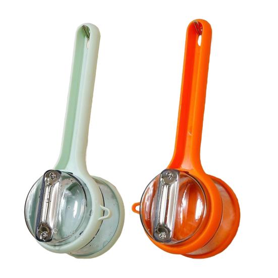 Stainless Steel Vegetable Peeler with Catcher Box Double-Sided Efficient Peeling Machine Multi-function Peelers for Home Kitchen Cooking