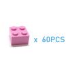60pcs DIY Building Blocks Thick Figures Bricks 2x2 Dots Educational Creative Size Compatible With 3003 Plastic Toys for Children