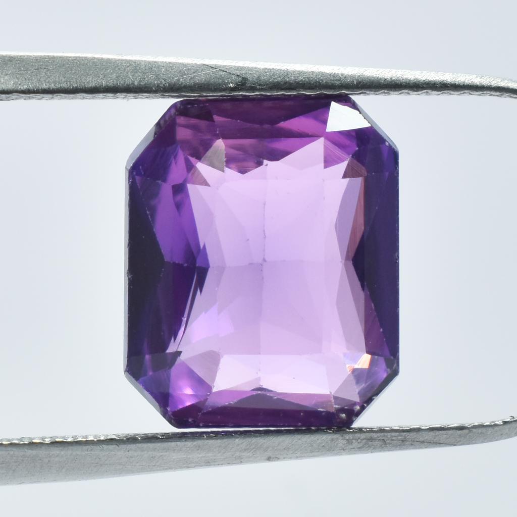 Natural Purple Tanzanite Loose Gemstone 6.85 Ct Emerald Cut Jewelry Making for Jewelry Designs