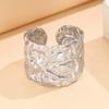 Baroque Leaf 18K Gold-Plated Stainless Steel Ring