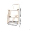 Parrot Playground Bird Play Stand,Sturdy,Bird Gym Playpen Ladder Wooden Perch Playstand for