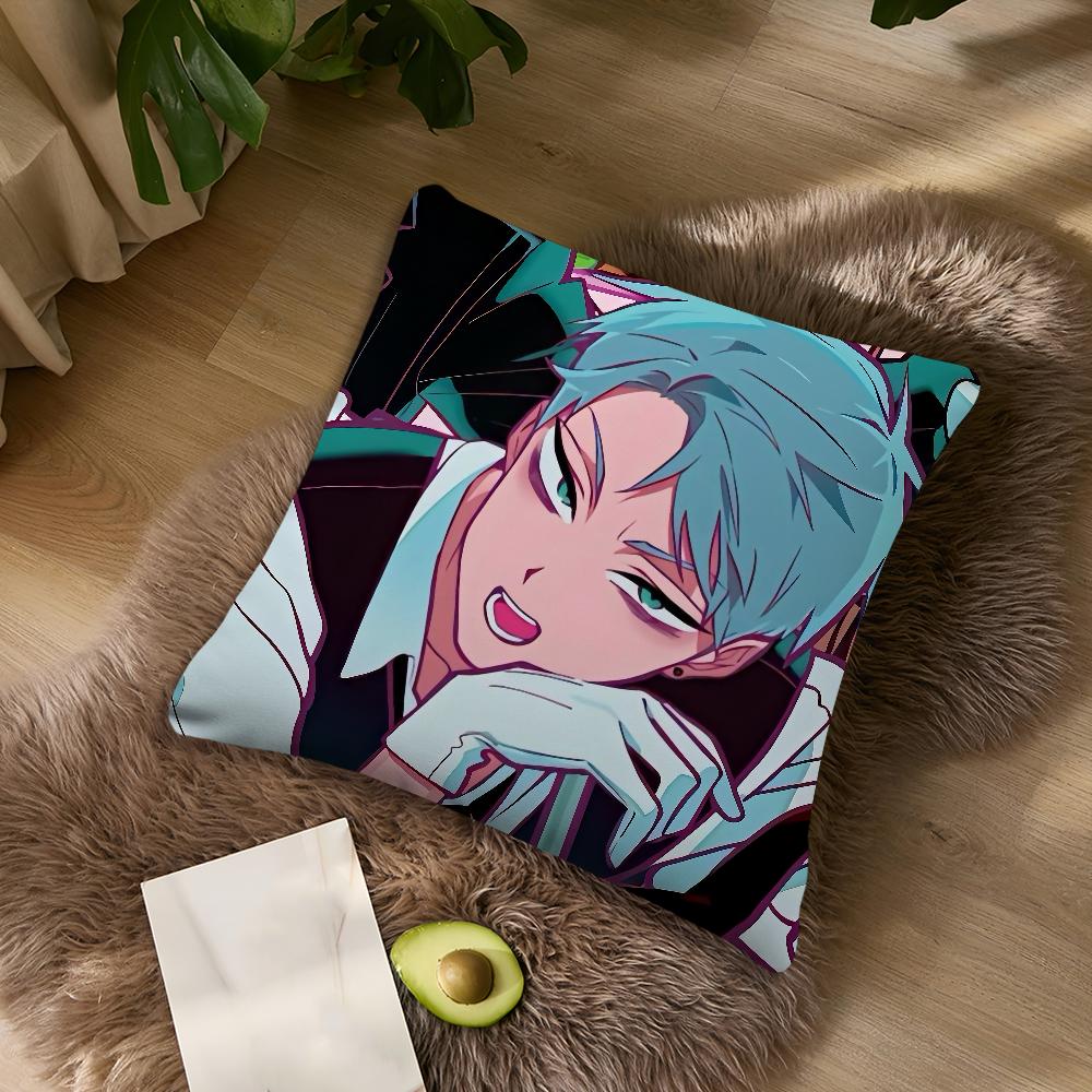 Alien Stage Till Anime Boy cushion cover For Bedroom Car Coffee Shop Room Soft and Living Room Sofa Decorative Pillow Cover Case
