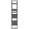Bookshelf 4 Shelves Grey 80 x 30 x 140 cm Solid Pine Wood