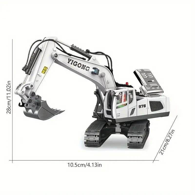 1 Set of Remote-controlled Toy Construction Vehicles and Toys and Gifts for Excavators That Can Produce Sound At High Heights
