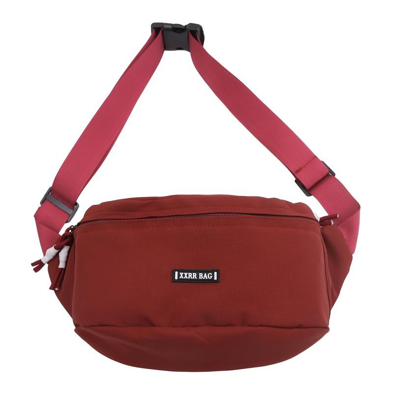 Fashion Couple Fashion Simple Niche Design Breast Bag Trend Casual Versatile Sports Messenger Bag