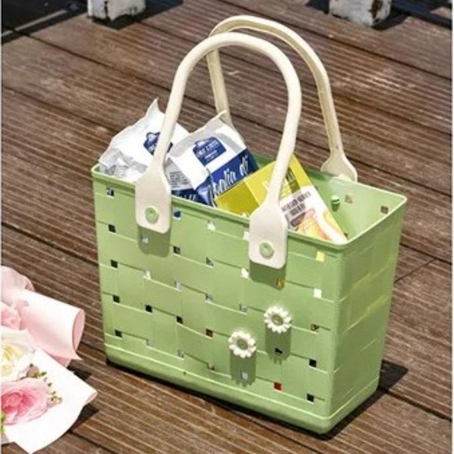 Portable Picnic Basket Bathroom Storage Organizer Waterproof Outdoor Basket Multi-purpose Storage Creative Home Organizer