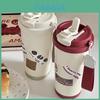 Retro Style Coffee Cup Stainless Steel Insulated Mug With Lid For Office And Travel Use