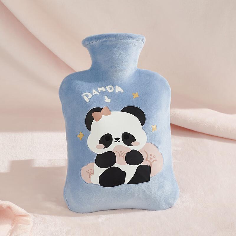 DUTRIEUXZ Plush Cartoon Water-Filled Hot Water Bottle