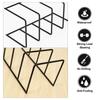 Versatile Metal Vinyl Record Display Shelf Turntable Storage Shelf Exhibit Stand Holder