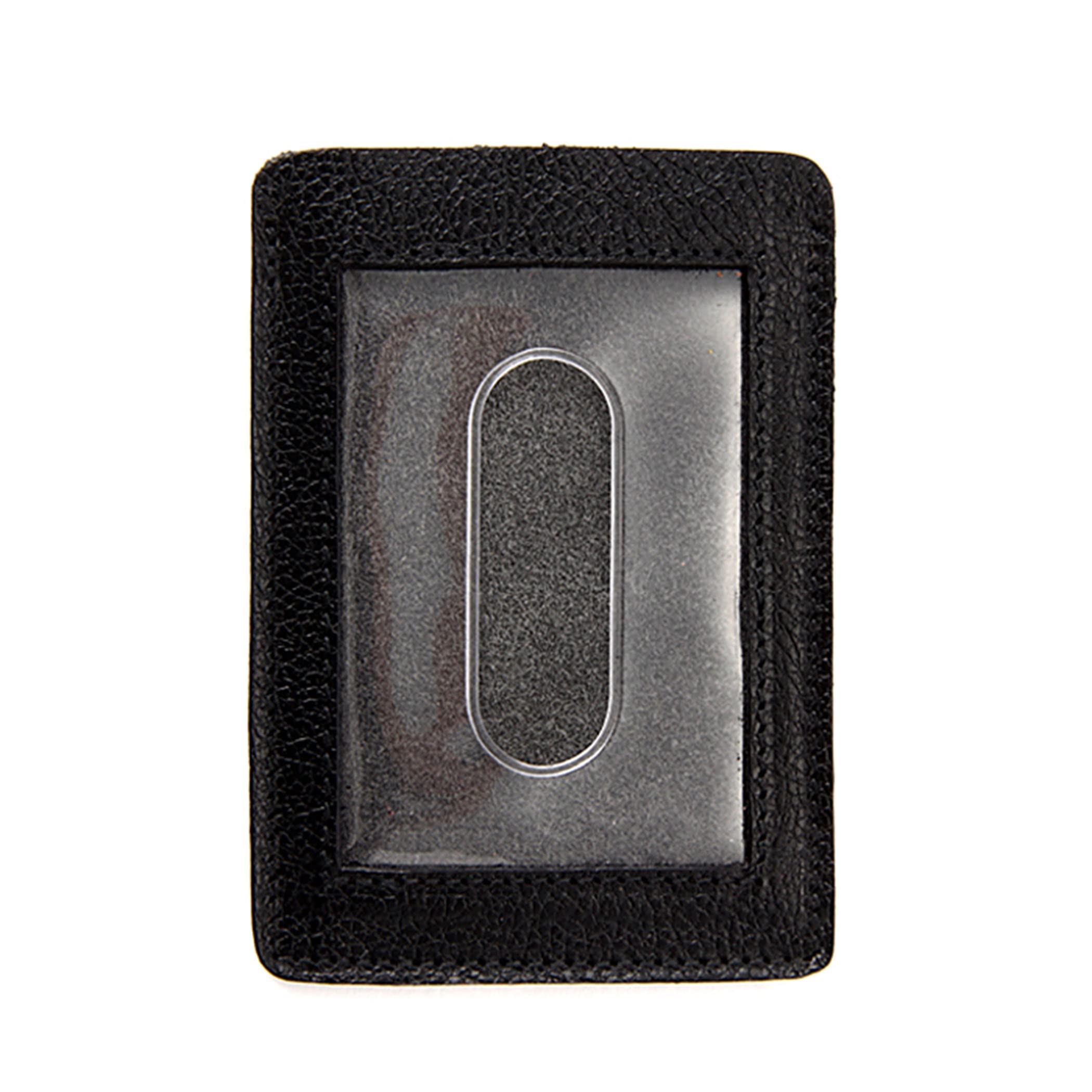 IL BISONTE Картхолдер, Унисекс, Коровья кожа, Черный