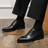 Designer Neue Schwarz Braun Herren Spitz Schnürschuhe Brogues Oxford Schuhe Gentleman Hochzeitskleid Heimkehr Formal Hochzeitsschuhwerk