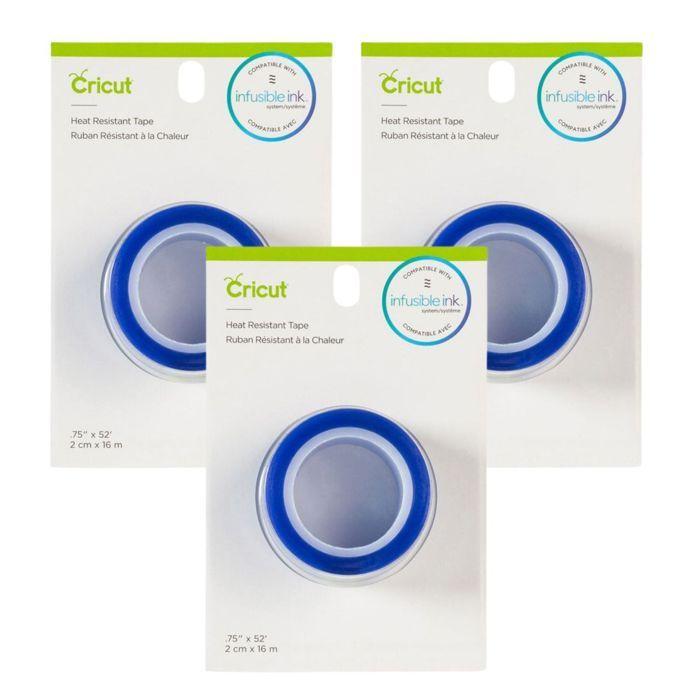 Rubans adhésifs - CRICUT - 2006951 - Résistants à la chaleur - 16 m x 2 cm - Sans résidu