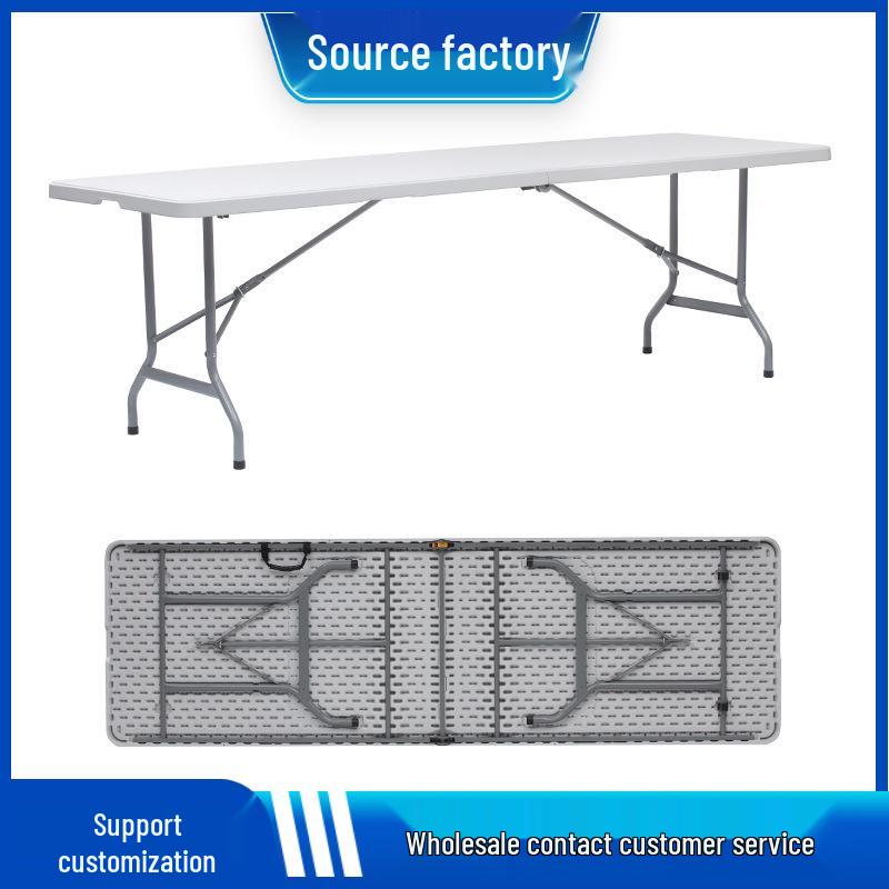 Portable HDPE Folding Outdoor Table with Chairs – Rectangular for Dining, Study, or Exhibitions