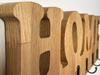 Wooden wall hanger home oak 50cm