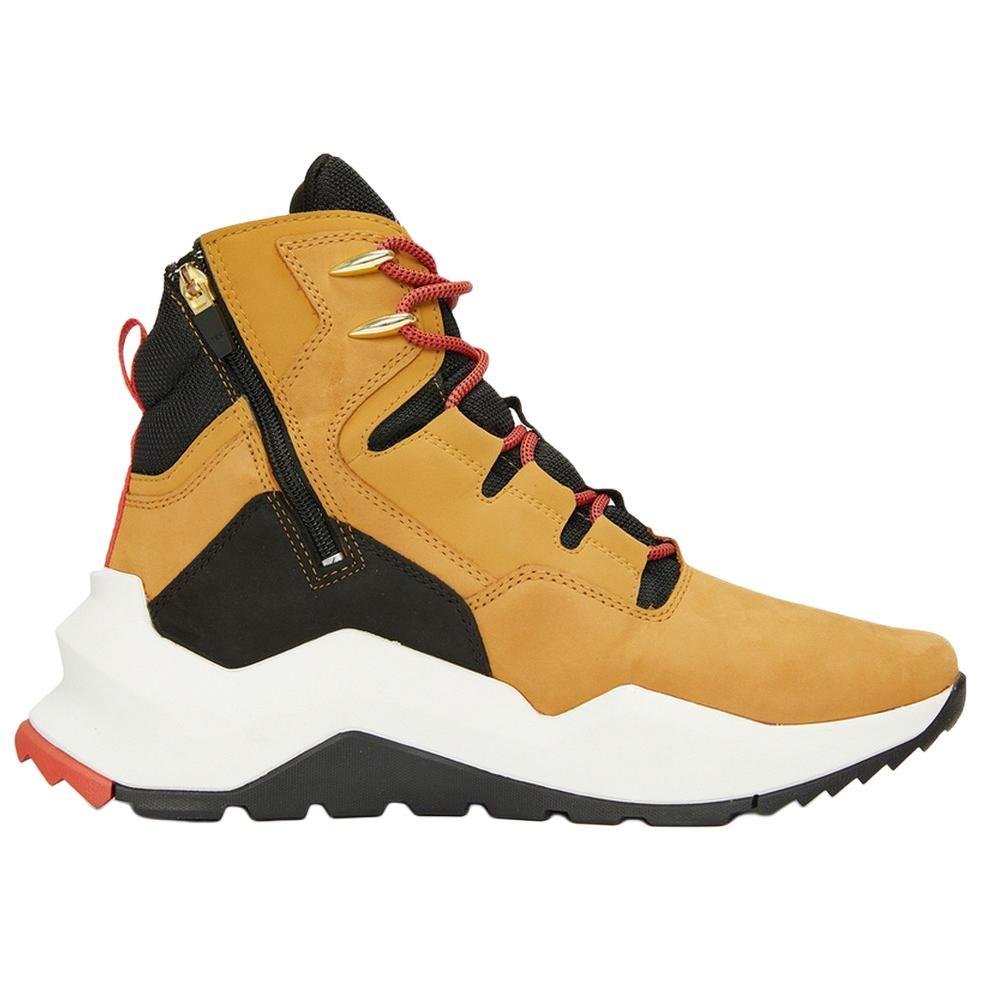 Timberland Madbury Series Side Zip Waterproof Comfortable Versatile Durable High-Top Outdoor Functional Shoes Men Shoes Yellow Black A2H1T231
