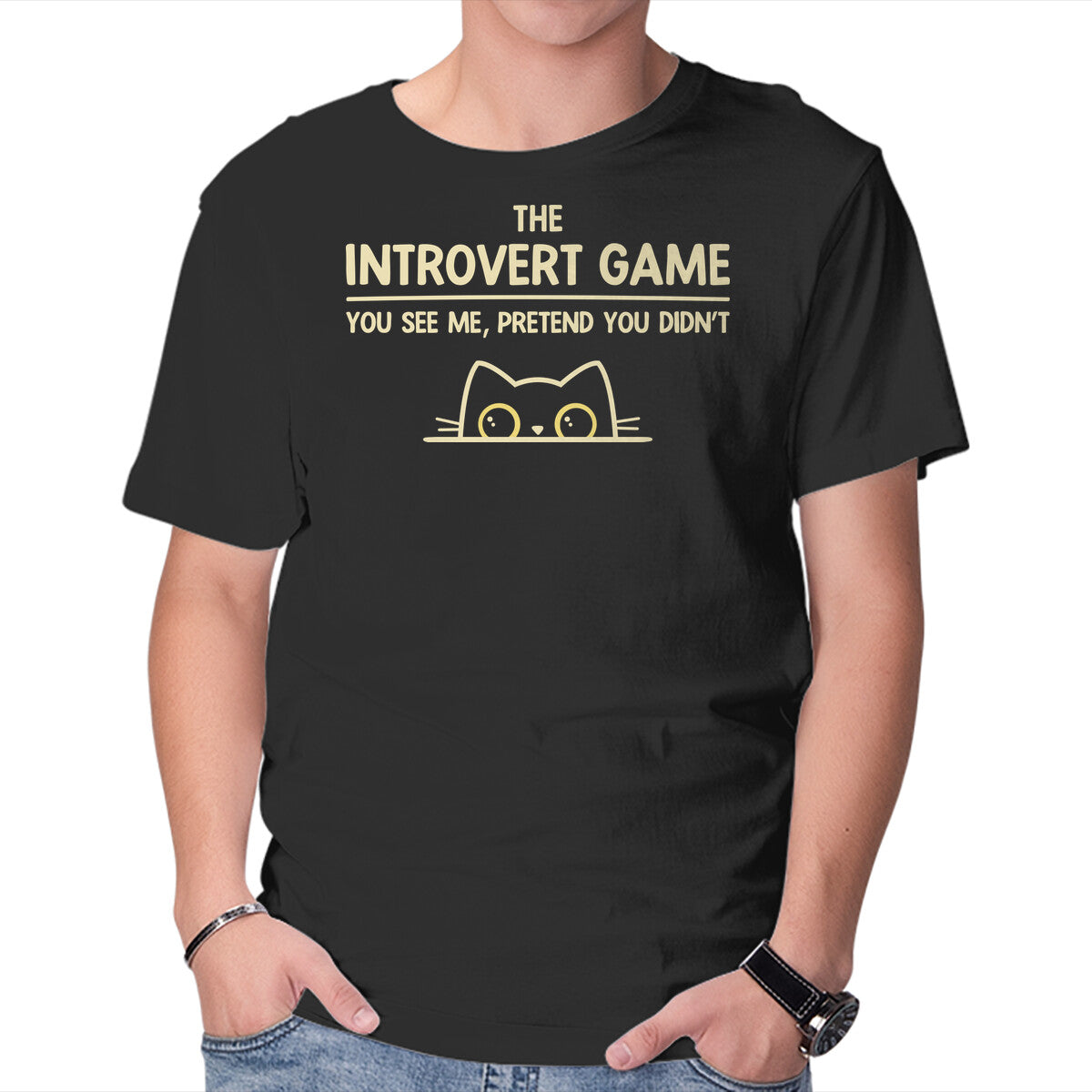 Unisex Crew Neck T-Shirt The Introvert Game Graphic Short Sleeve Casual Tee XXXXL