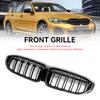 Black Dual Slat Kidney Grille Grill 51138072085 Fit for BMW 3 Series G20 2019-2022