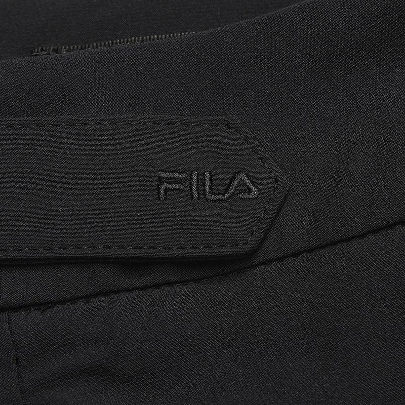 FILA Milano Series Fashion Trendy Personality Irregular Loose Daily Versatile Comfortable Woven Casual Long Skirt Women skirts Black F11W615303FBK