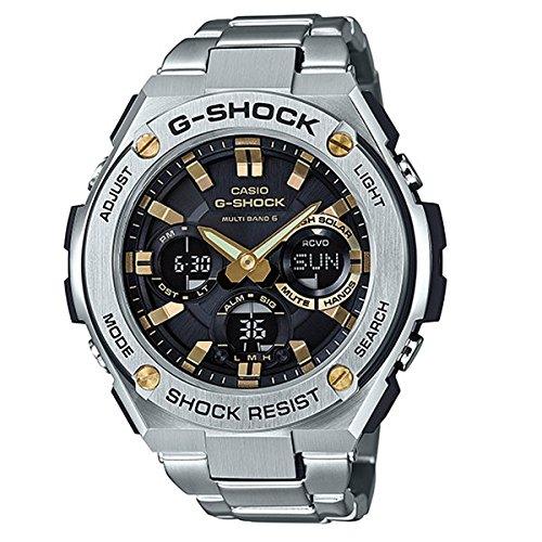 

[Casio] CASIO Men s G-STEEL Digital Multifunctional Tough Solar Stainless Steel GST-W110D-1A9JF Watch with 1 Year Manufacturer