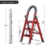 Compact Folding Multi-Functional Telescopic 4-Step A-Frame Ladder