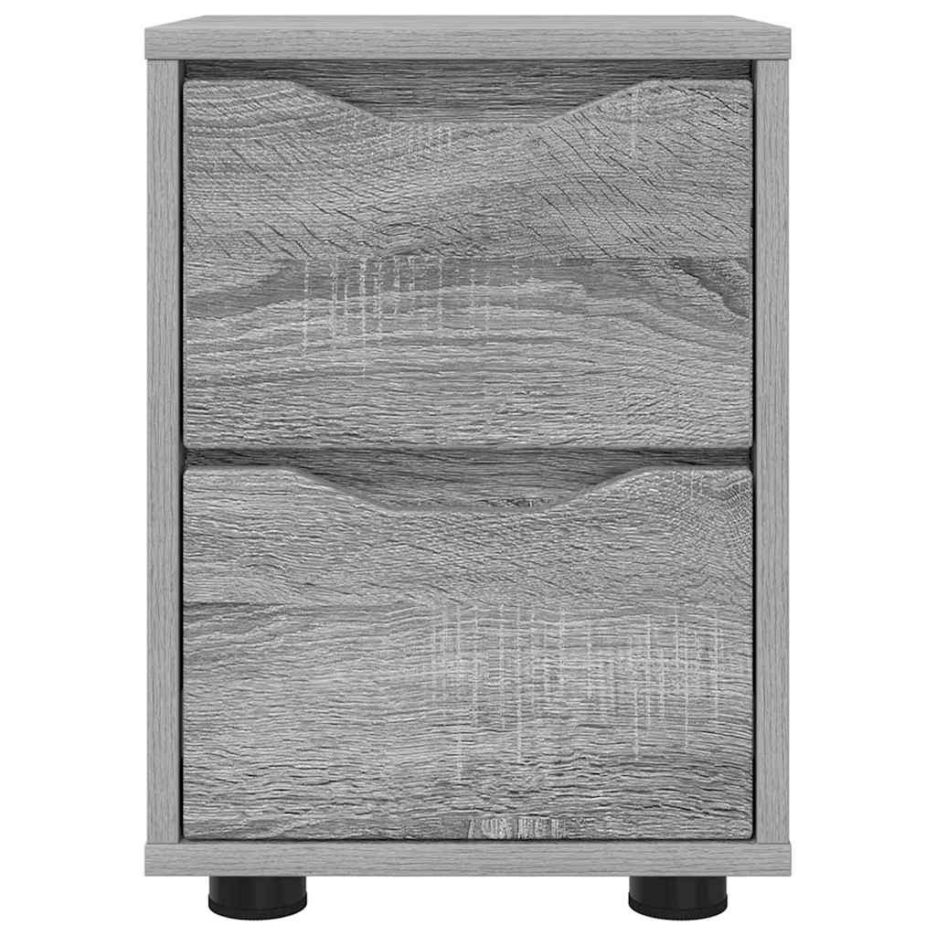 Nightstands 2 Pcs Grey Sonoma 30.5 X 30 X 43 Cm Engineered Wood