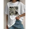 Western Style New Fashion Casual Loose Print Short Sleeve Cotton T-shirt Top Printed T-shirt Top