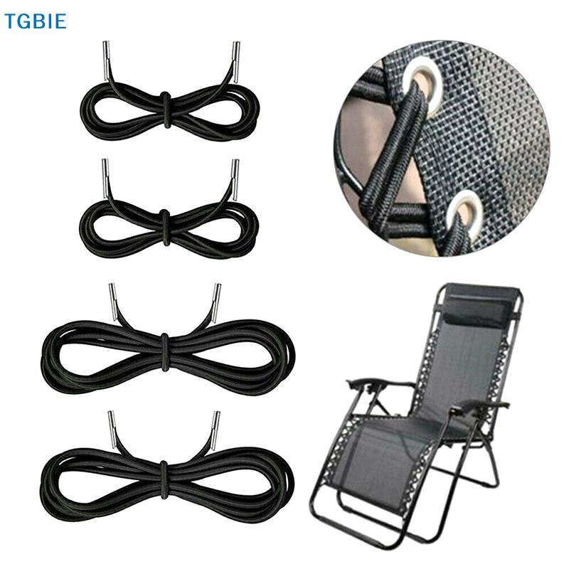 [TL]4Pcs Elastic Cord Folding Chair Reinforcement Replacement Bungee Rope Zero Gravity Recliner Laces Part Lounge Home Supplies