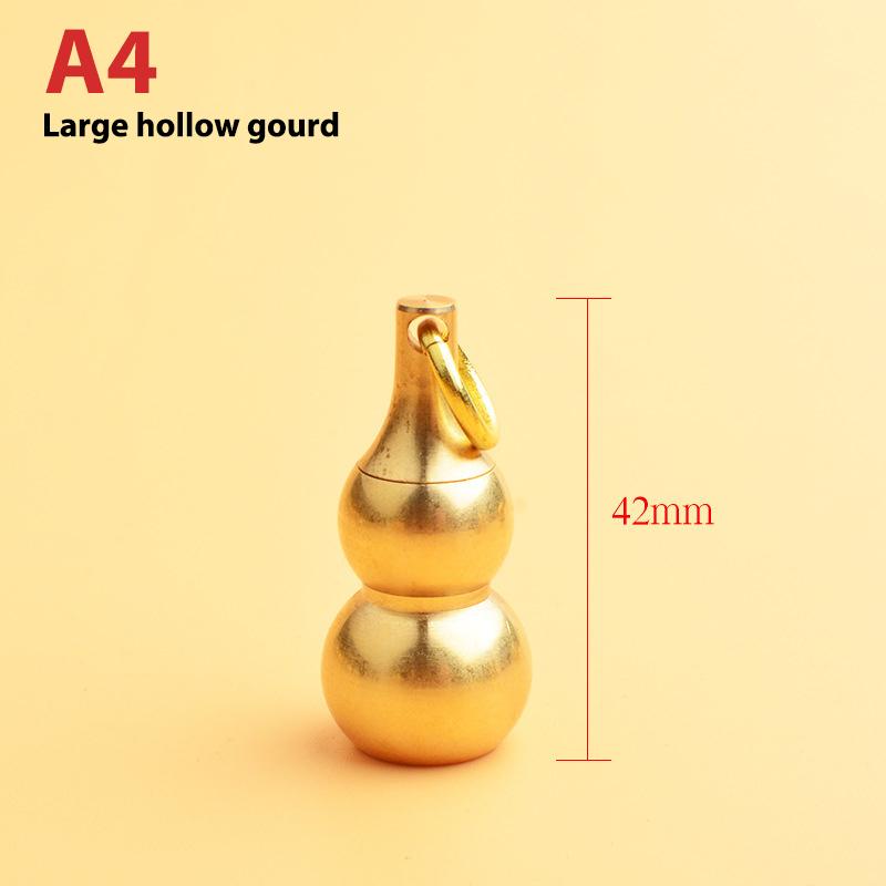 Tradicional Chinês Natural Feng Shui Cabaça Latão Mental Wu Lou Wu Lu Saúde