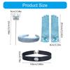 Women Princess Headband Choker for Halloween Cosplay Parties with Rhinestones Decors Kids Girl Costume Hair Accessories