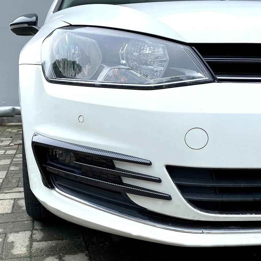 For VW Golf 7 MK7 Golf7 Front Bumper Lip Spoiler Car Fog Lamp Grille Cover Trim Body Kit 2012-2017