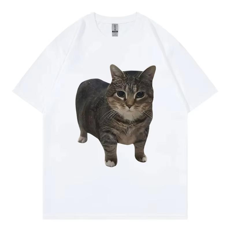 Oiia Oia Cat Funny Meme T Shirt Unisex Unisex Clothing High Street Fashion Trend Tshirt Summer Casual Loose Short Sleeve Tshirts