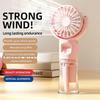 Handheld Portable Spray Fan, USB Rechargeable Mist Fan with 4 Adjustable Speeds, Low Noise Personal Cooling for Travel Camping Office