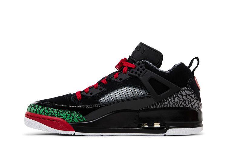 Jordan Spizike Low Black Classic Green White Varsity Red