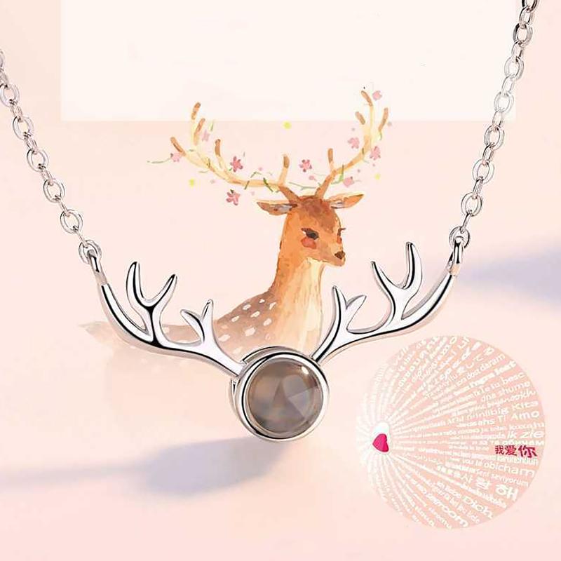 1PC 100 Languages Personalized Anniversary Custom Photo Projection Necklace Wedding Multiple Options Available