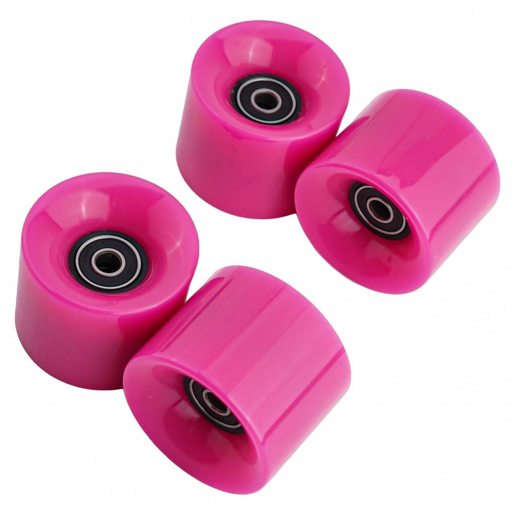 Smooth Riding 60x45mm 78A Skateboard Longboard Wheels Set with ABEC9 Bearings